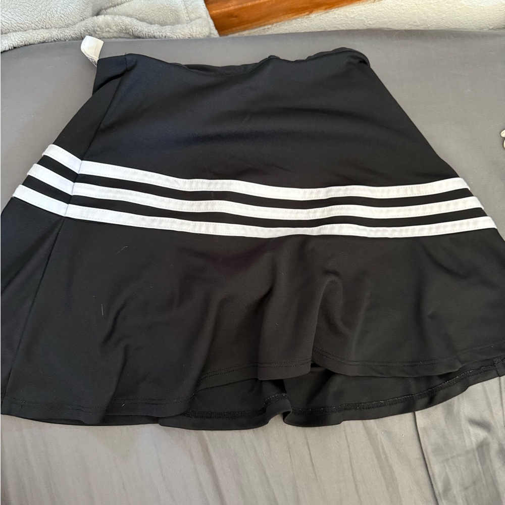 Kids Adidas Black and White Golf  Skirt
